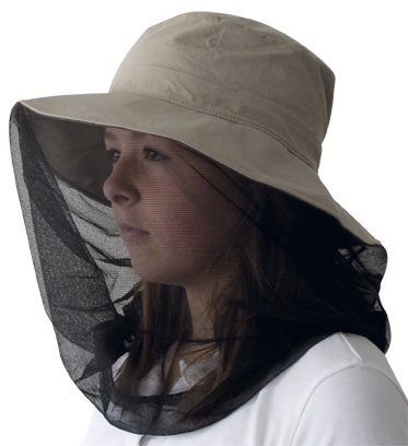 Travelsafe Hoofdklamboe hoed - Beige op model