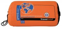 Oranje opberghoes éénpersoons Travelsafe Tropenproof Klamboe Boxmodel
