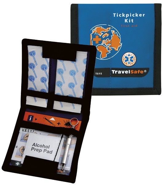 Blauwe Travelsafe EHBO Kit - Teken Set