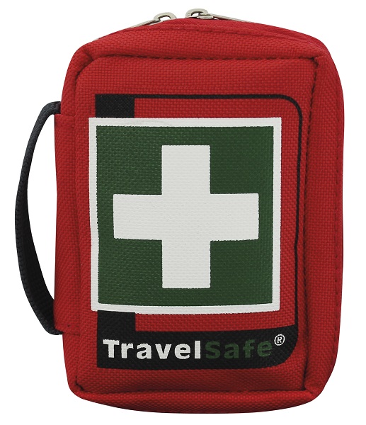 Voorkant rode Travelsafe EHBO Kit - Compact